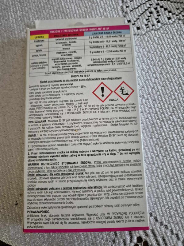 Mospilan 20SP nuo buksmedžio kandžių - Image 3
