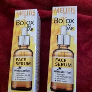 Veido serumas Melitis su rožių vandeniu ir vitaminais Botox