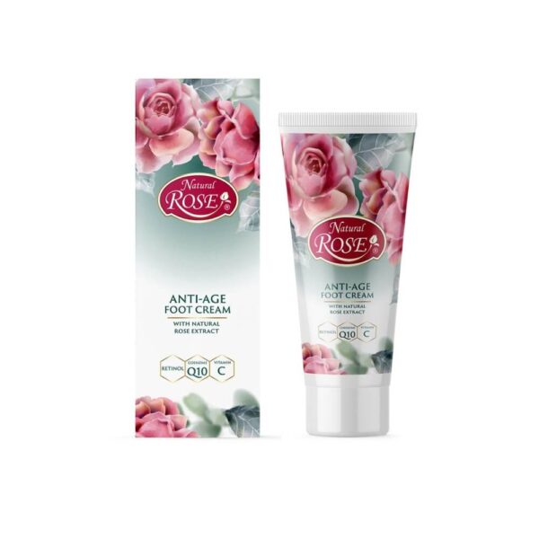 Anti-age regeneruojantis pėdų kremas su Q10 Natural Rose Arsy kosmetika 75ml