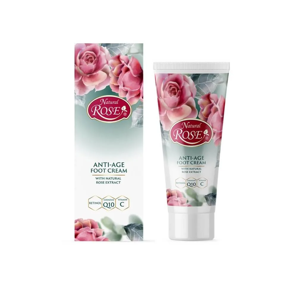 Anti-age regeneruojantis pėdų kremas su Q10 Natural Rose Arsy kosmetika 75ml